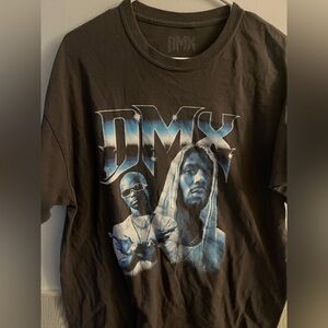DMX gray short sleeve tee 100% cotton XL